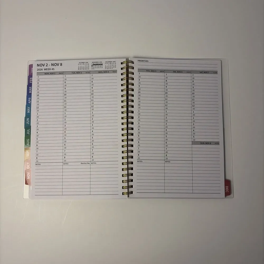 Monthly Planner 2026-2027 Jan - Dec Light Purple NEW